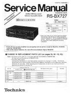 Technics - RSBX-727 - Service manual 